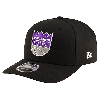 Men's New Era Black Sacramento Kings 9SEVENTY Stock Adjustable Hat