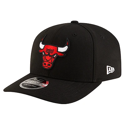 Men's New Era Black Chicago Bulls 9SEVENTY Stock Adjustable Hat
