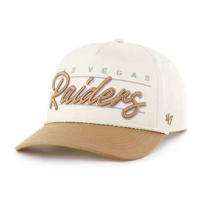 Men's '47  Natural Las Vegas Raiders Condor Two-Tone Hitch Adjustable Hat