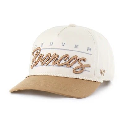 Men's '47  Natural Denver Broncos Condor Two-Tone Hitch Adjustable Hat
