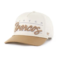 Men's '47  Natural Denver Broncos Condor Two-Tone Hitch Adjustable Hat