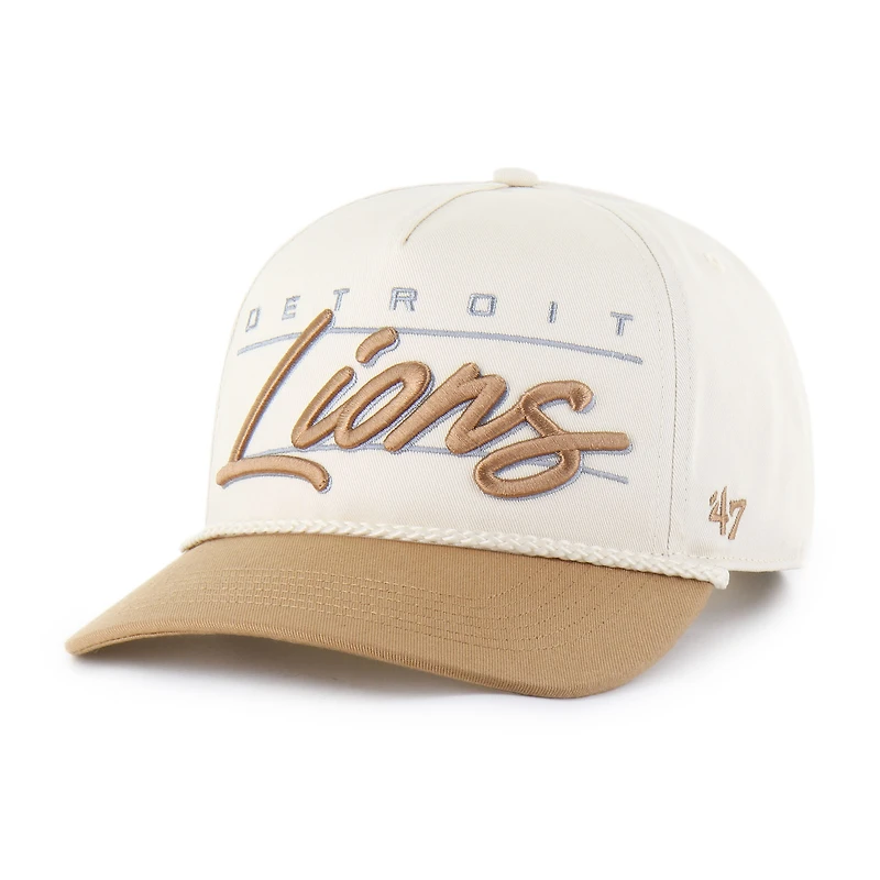 Men's '47 Natural Detroit Lions Condor Two-Tone Hitch Adjustable Hat