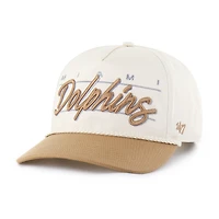 Men's '47  Natural Miami Dolphins Condor Two-Tone Hitch Adjustable Hat