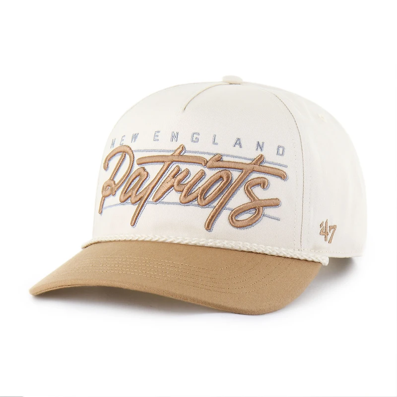 Men's '47 Natural New England Patriots Condor Two-Tone Hitch Adjustable Hat