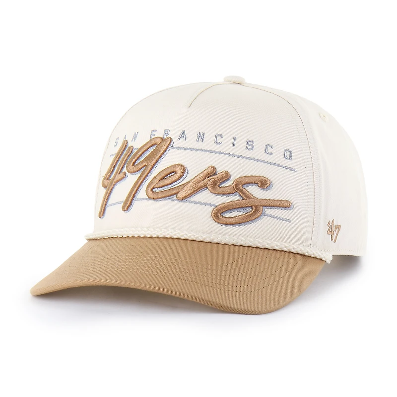 Men's '47 Natural San Francisco 49ers Condor Two-Tone Hitch Adjustable Hat