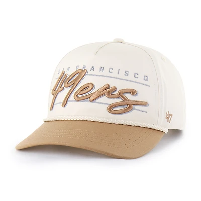 Men's '47  Natural San Francisco 49ers Condor Two-Tone Hitch Adjustable Hat