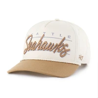 Men's '47  Natural Seattle Seahawks Condor Two-Tone Hitch Adjustable Hat