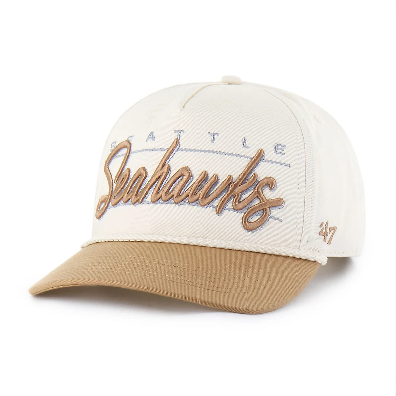 Men's '47 Natural Seattle Seahawks Condor Two-Tone Hitch Adjustable Hat