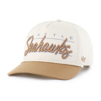 Men's '47  Natural Seattle Seahawks Condor Two-Tone Hitch Adjustable Hat