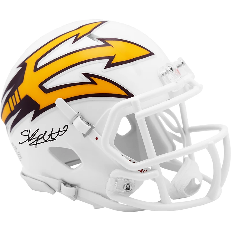Cameron Skattebo Arizona State Sun Devils Autographed White Riddell Speed Mini Helmet