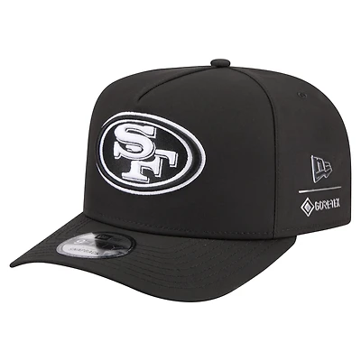 Men's New Era Black San Francisco 49ers Gore-Tex A-Frame 9FIFTY Adjustable Hat