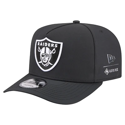 Men's New Era Black Las Vegas Raiders Gore-Tex A-Frame 9FIFTY Adjustable Hat