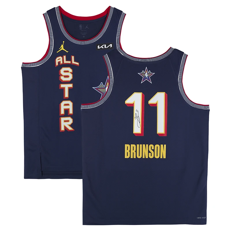 Jalen Brunson New York Knicks Autographed Navy Nike 2025 NBA All-Star Game Swingman Jersey