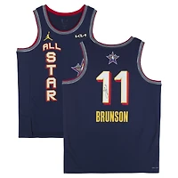 Jalen Brunson New York Knicks Autographed Navy Nike 2025 NBA All-Star Game Swingman Jersey
