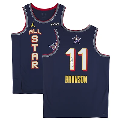 Jalen Brunson New York Knicks Autographed Navy Nike 2025 NBA All-Star Game Swingman Jersey
