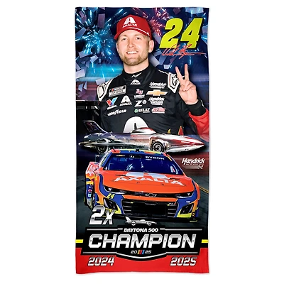 WinCraft William Byron 2025 Daytona 500 Champion 30" x 60" Spectra Beach Towel
