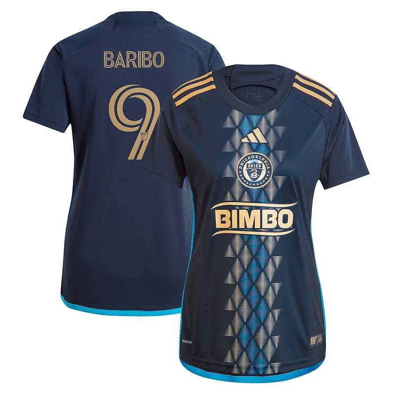 Women's adidas Tai Baribo Navy Philadelphia Union 2024 The XV Kit Replica Player Jersey
