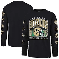 Men's '47  Black Colorado Buffaloes Go Big Long Sleeve T-Shirt