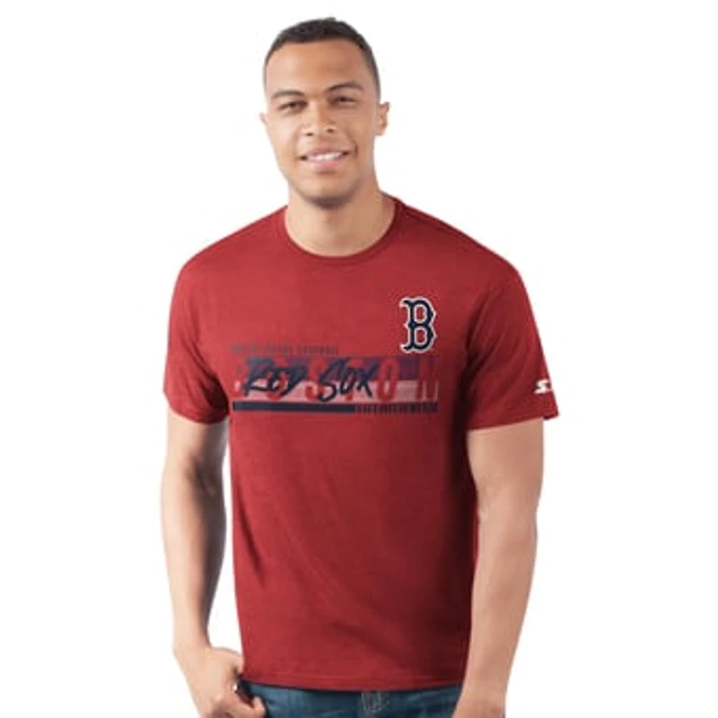 Men's Starter Red Boston Red Sox Prime Time Team T-Shirt