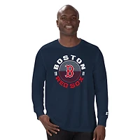 Men's Starter Navy Boston Red Sox Halftime Long Sleeve T-Shirt