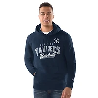 Men's Starter Navy New York Yankees Classic Pullover Hoodie