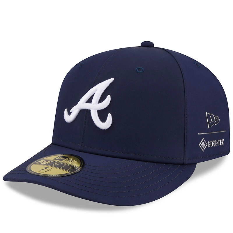 Men's New Era x GORE-TEX Navy Atlanta Braves 59FIFTY Fitted Hat