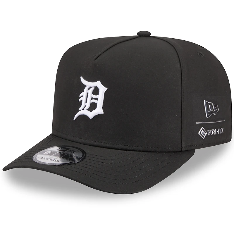 Men's New Era x GORE-TEX Black Detroit Tigers A-Frame 9FIFTY Adjustable Hat