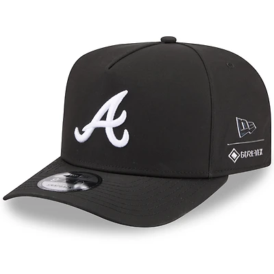 Men's New Era x GORE-TEX Black Atlanta Braves A-Frame 9FIFTY Adjustable Hat