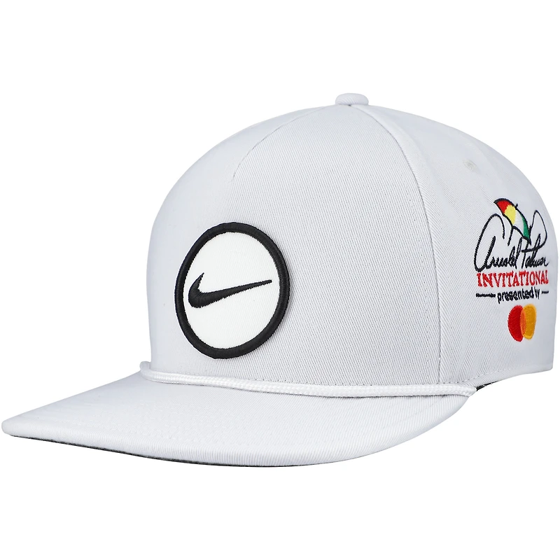 Men's Nike Gray Arnold Palmer Invitational Pro Retro Performance Snapback Hat