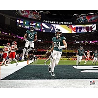 Cooper DeJean Philadelphia Eagles Unsigned Super Bowl LIX Pick Six vs. Kansas City Chiefs Photograph