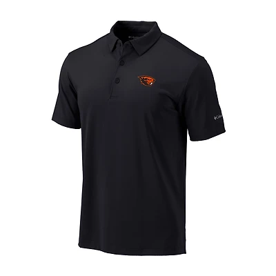 Men's Columbia Black Oregon State Beavers Omni-Wick Drive Polo