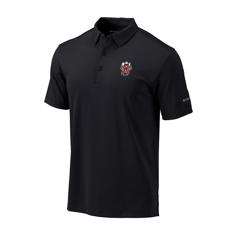 Men's Columbia Black Texas Tech Red Raiders Omni-Wick Drive Polo