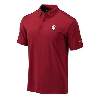 Men's Columbia Crimson Indiana Hoosiers Omni-Wick Drive Polo