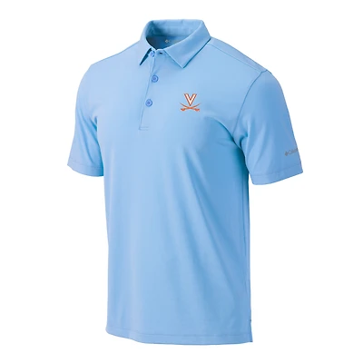 Men's Columbia Light Blue Virginia Cavaliers Omni-Wick Drive Polo