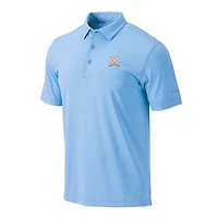 Men's Columbia Light Blue Virginia Cavaliers Omni-Wick Drive Polo