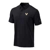 Men's Columbia Black Vanderbilt Commodores Omni-Wick Drive Polo