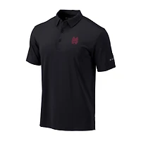 Men's Columbia Black Mississippi State Bulldogs Omni-Wick Drive Polo