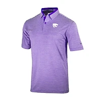 Men's Columbia Purple Kansas State Wildcats Omni-Wick Golden Hills Polo