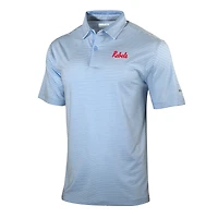 Men's Columbia Blue Ole Miss Rebels Omni-Wick Golden Hills Polo