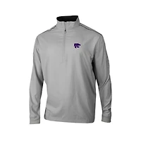 Men's Columbia Gray Kansas State Wildcats Omni-Wick Bogey's Paradise Quarter-Zip Top