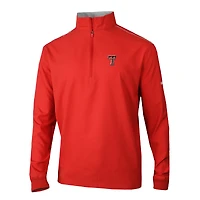 Men's Columbia Red Texas Tech Red Raiders Omni-Wick Bogey's Paradise Quarter-Zip Top