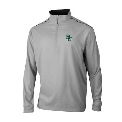 Men's Columbia Gray Baylor Bears Omni-Wick Bogey's Paradise Quarter-Zip Top