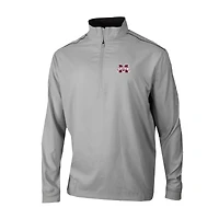 Men's Columbia Gray Mississippi State Bulldogs Omni-Wick Bogey's Paradise Quarter-Zip Top