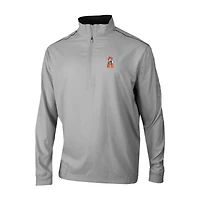 Men's Columbia Gray Oklahoma State Cowboys Omni-Wick Bogey's Paradise Quarter-Zip Top