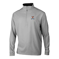Men's Columbia Gray Virginia Cavaliers Omni-Wick Bogey's Paradise Quarter-Zip Top