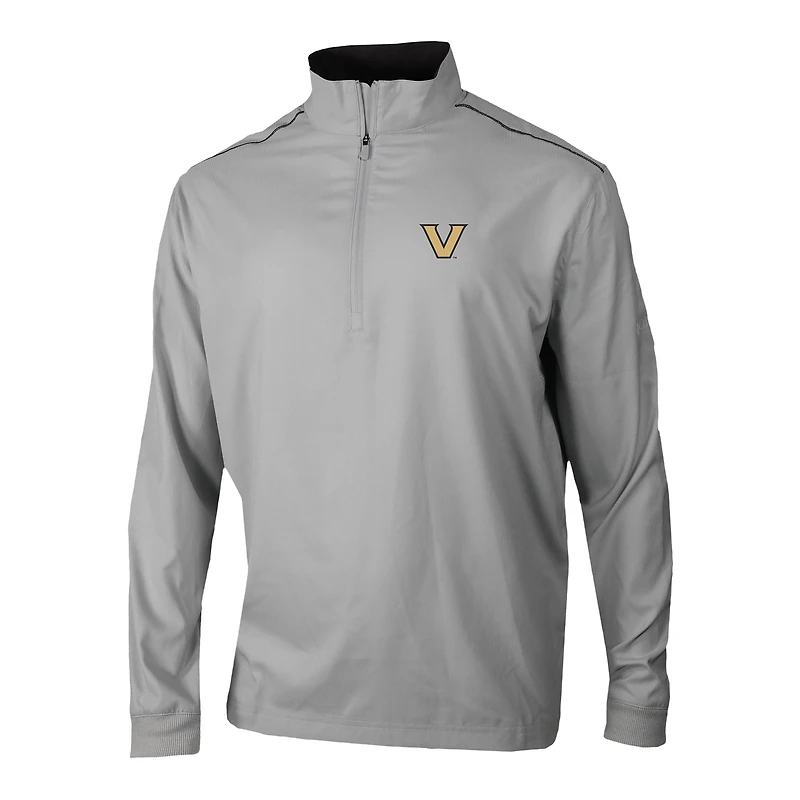 Men's Columbia Gray Vanderbilt Commodores Omni-Wick Bogey's Paradise Quarter-Zip Top