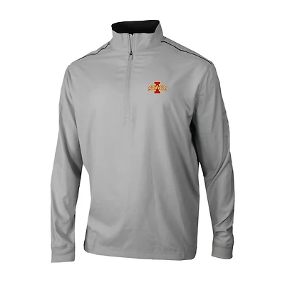 Men's Columbia Gray Iowa State Cyclones Omni-Wick Bogey's Paradise Quarter-Zip Top