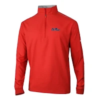 Men's Columbia Red Ole Miss Rebels Omni-Wick Bogey's Paradise Quarter-Zip Top