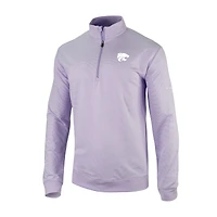 Men's Columbia Purple Kansas State Wildcats Omni-Wick Even Lie Quarter-Zip Top