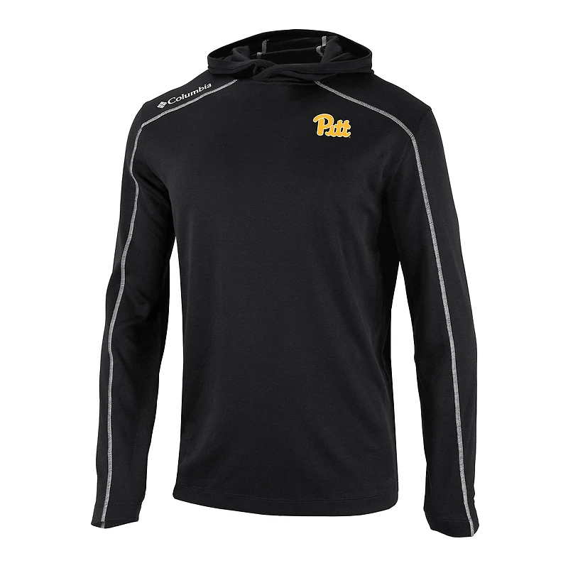 Men's Columbia Black Pitt Panthers Shotgun Long Hoodie T-Shirt